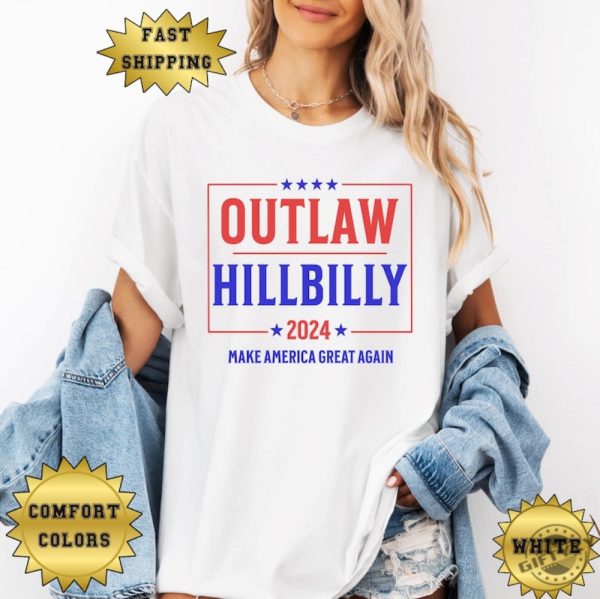 Outlaw Hillbilly 24 Shirt Trump Vance 2024 Election Sweatshirt Trump Tshirt Trump 2024 Election Hoodie Vance Vp Shirt giftyzy 4