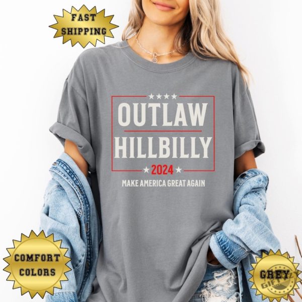 Outlaw Hillbilly 24 Shirt Trump Vance 2024 Election Sweatshirt Trump Tshirt Trump 2024 Election Hoodie Vance Vp Shirt giftyzy 7