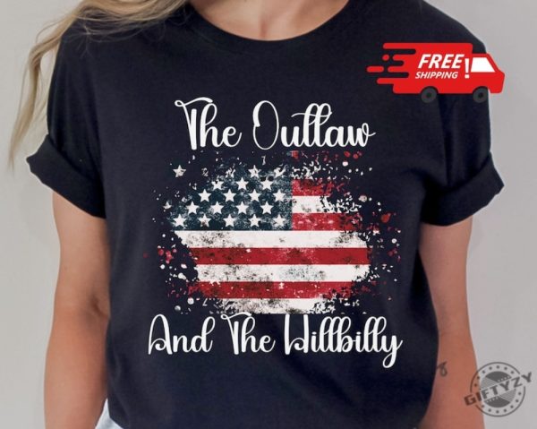 Outlaw Hillbilly 2024 Shirt Funny Republican Election 2024 Tshirt Djt And Vance Hoodie Conservative Sweatshirt Make America Great Again Shirt giftyzy 1