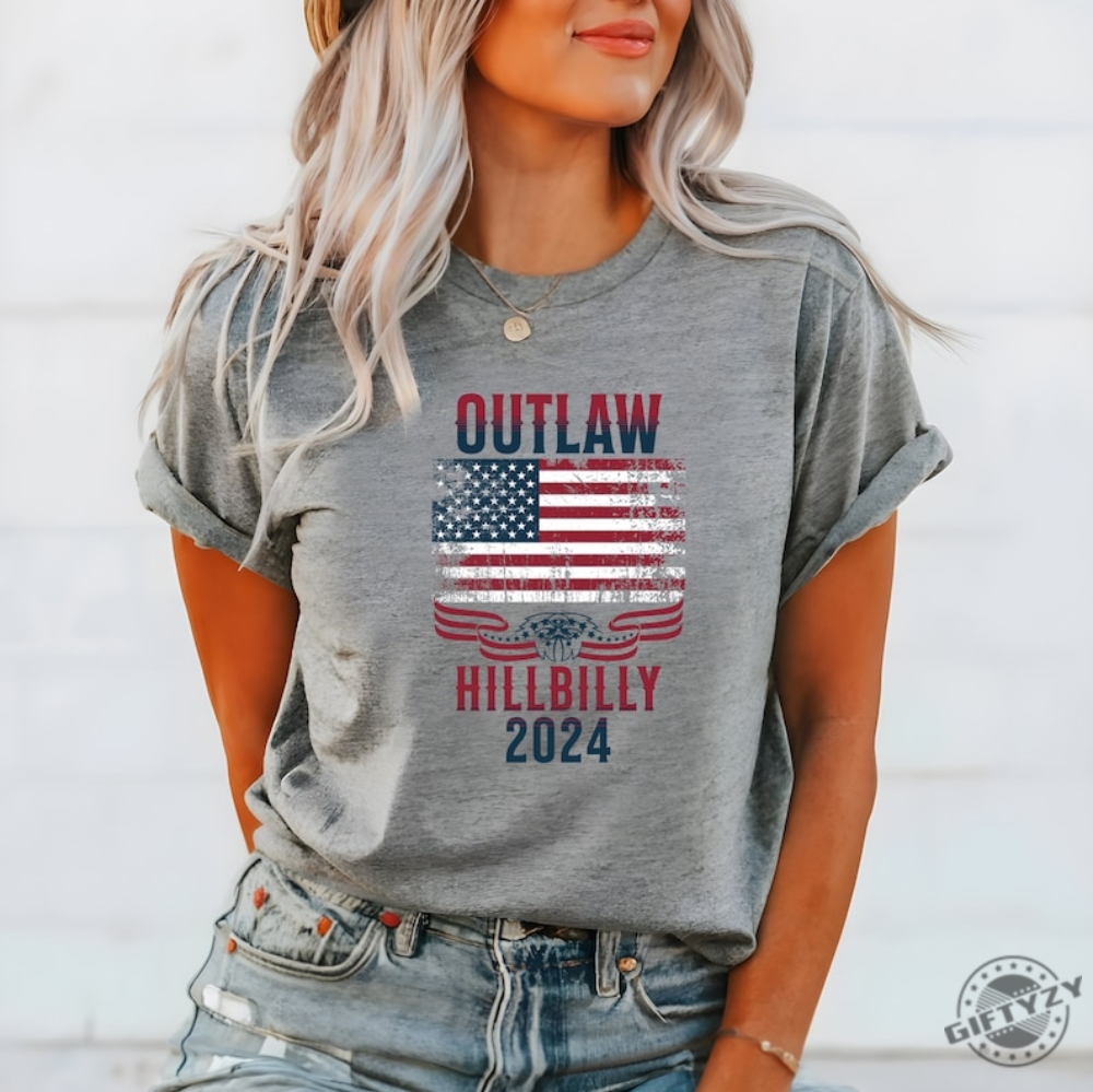 Outlaw And Hillbilly Shirt Donald Trump Jd Vance Sweatshirt Trump For 2024 Tshirt Trump For The People Hoodie Republican Shirt Christmas Tee Holiday Gift