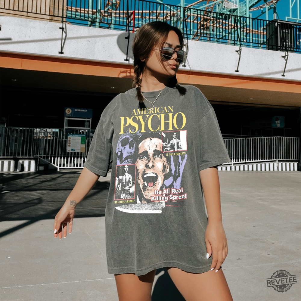 American Psycho T Shirt Retro Horror Movie Bootleg Shirt American Psycho Shirt