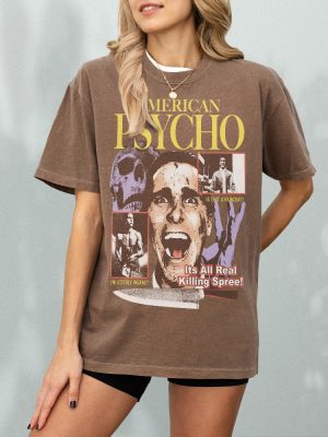 American Psycho T Shirt Retro Horror Movie Bootleg Shirt American Psycho Shirt revetee 4