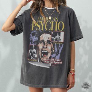 American Psycho T Shirt Retro Horror Movie Bootleg Shirt American Psycho Shirt revetee 5