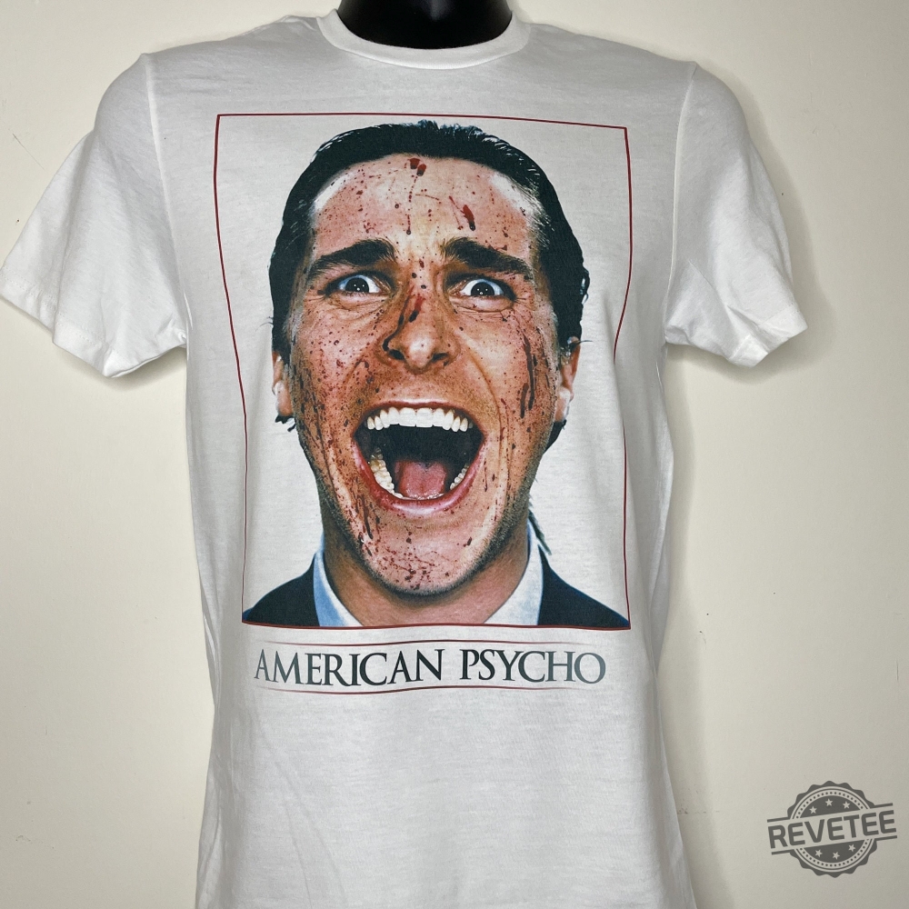 American Psycho Vintage Retro Film 80S 90S Cinema Patrick Bateman Bloody Face American Psycho Shirt