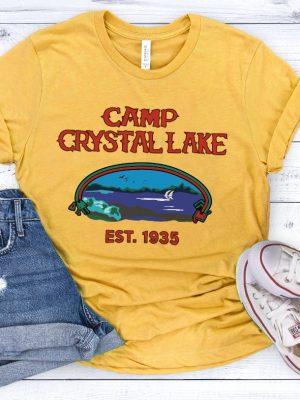 Camp Crystal Lake T Shirt Friday The 13Th Jason Voorhees Horror Movie Shirts Friday The 13Th Shirt revetee 2