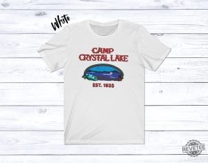 Camp Crystal Lake T Shirt Friday The 13Th Jason Voorhees Horror Movie Shirts Friday The 13Th Shirt revetee 4