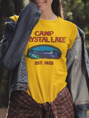 Camp Crystal Lake T Shirt Friday The 13Th Jason Voorhees Horror Movie Shirts Friday The 13Th Shirt revetee 5