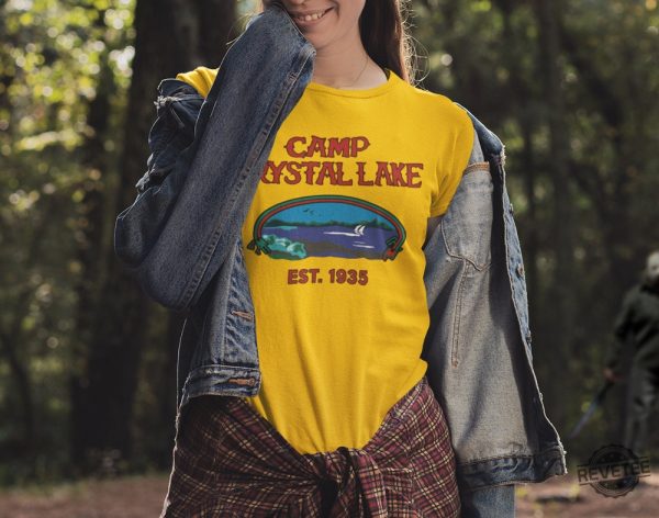 Camp Crystal Lake T Shirt Friday The 13Th Jason Voorhees Horror Movie Shirts Friday The 13Th Shirt revetee 5