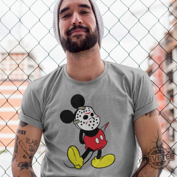 Mickey Mouse Friday The 13Th Shirt Disney Halloween T Shirt Not So Scary Halloween Tee Friday The 13Th Shirt revetee 6