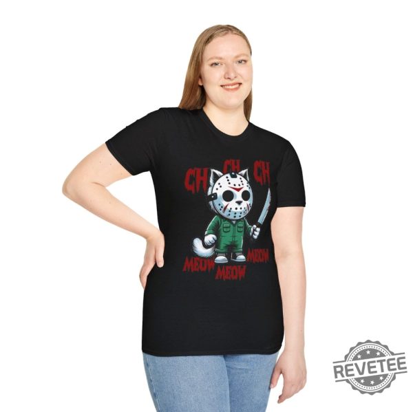 Friday The Meowteenth Unisex Softstyle T Shirt Friday The 13Th Shirt revetee 1