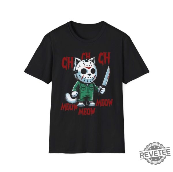 Friday The Meowteenth Unisex Softstyle T Shirt Friday The 13Th Shirt revetee 2