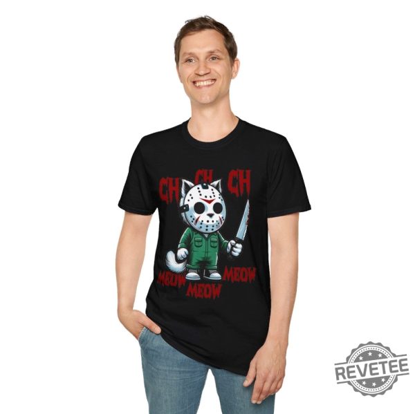 Friday The Meowteenth Unisex Softstyle T Shirt Friday The 13Th Shirt revetee 3