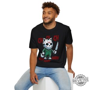 Friday The Meowteenth Unisex Softstyle T Shirt Friday The 13Th Shirt revetee 5