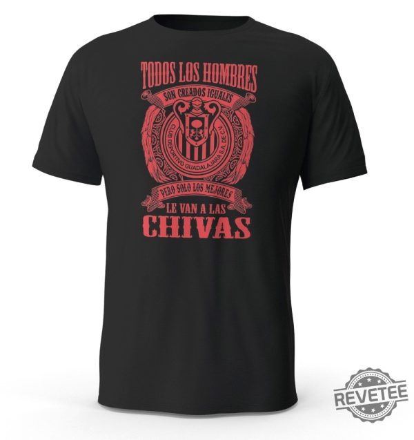 Solo Los Mejores Le Van A Las Chivas Guadalajara Black T Shirt Tshirt Playera C.D. Guadalajara Shirt revetee 1