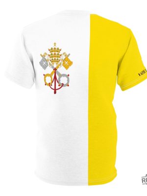 Vatican City Flag Tee Shirt Vatican City Shirt revetee 2