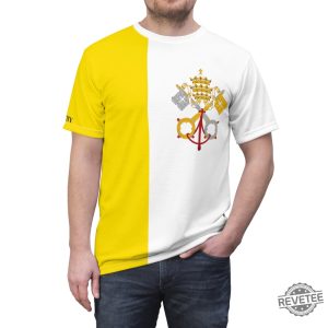 Vatican City Flag Tee Shirt Vatican City Shirt revetee 5