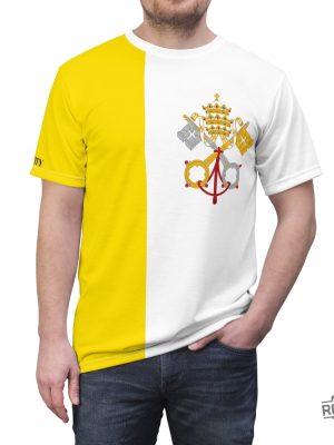 Vatican City Flag Tee Shirt Vatican City Shirt revetee 5