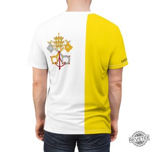 Vatican City Flag Tee Shirt Vatican City Shirt revetee 6