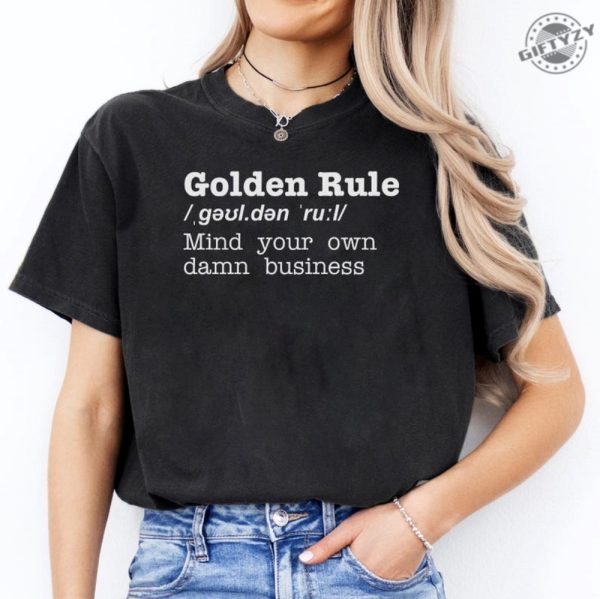 Mind Your Own Damn Business Shirt Golden Rule Tshirt Activist Hoodie Mind Your Own Damn Business Sweatshirt Vote Blue Feminist Shirt giftyzy 3