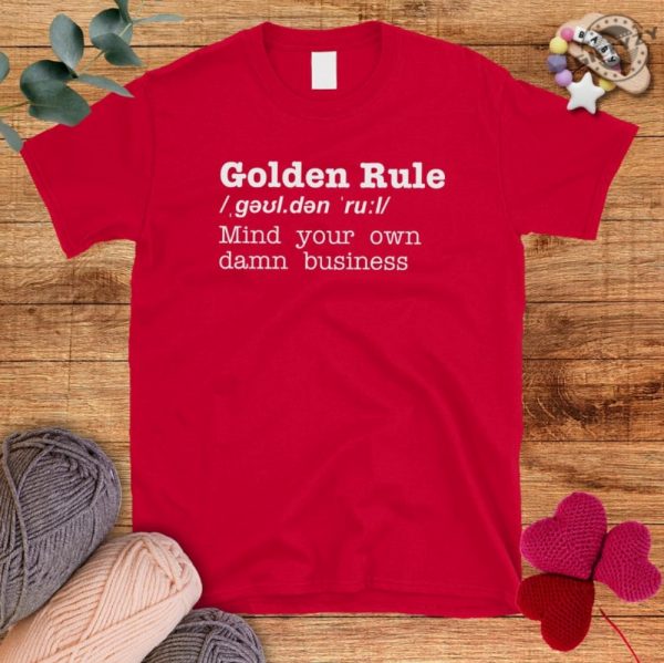 Mind Your Own Damn Business Shirt Golden Rule Tshirt Activist Hoodie Mind Your Own Damn Business Sweatshirt Vote Blue Feminist Shirt giftyzy 4