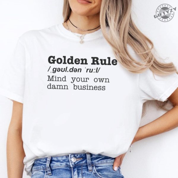 Mind Your Own Damn Business Shirt Golden Rule Tshirt Activist Hoodie Mind Your Own Damn Business Sweatshirt Vote Blue Feminist Shirt giftyzy 5