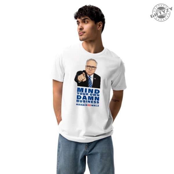 Mind Your Own Damn Business 2024 Election Shirt Harris Walz Support Sweatshirt Election Tshirt Harris Walz 2024 Hoodie Political Shirt giftyzy 1