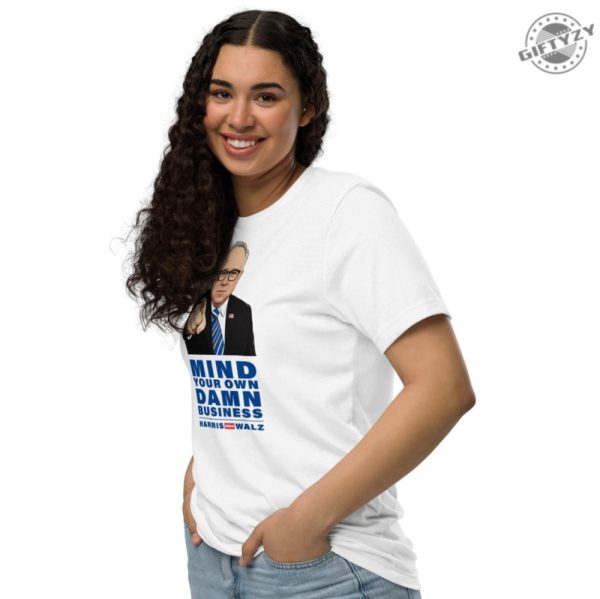 Mind Your Own Damn Business 2024 Election Shirt Harris Walz Support Sweatshirt Election Tshirt Harris Walz 2024 Hoodie Political Shirt giftyzy 3