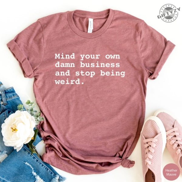 Political Shirt For Feminist Election 2024 Democrat Hoodie For Her Mind Your Own Business Sweatshirt Gift For Democrat Vote Blue Weird Tshirt giftyzy 2