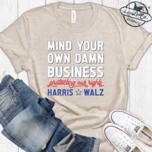 Mind Your Own Damn Business Kamala Harris And Tim Walz 2024 Shirt Big Dad Energy Hoodie Madam President Sweatshirt Fun Aunt Vibe Tshirt Election 2024 Shirt giftyzy 7