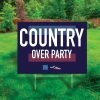 Country Over Party Yard Sign Kamala Harris Yard Sign Harris Walz 2024 Yard Sign trendingnowe 1