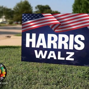 Kamala Harris 2024 Country Over Party Yard Sign With Metal H Stake Kamala Harris Yard Sign Harris Walz 2024 Yard Sign 18X24 trendingnowe 2