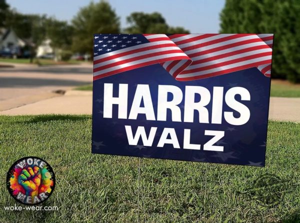 Kamala Harris 2024 Country Over Party Yard Sign With Metal H Stake Kamala Harris Yard Sign Harris Walz 2024 Yard Sign 18X24 trendingnowe 2