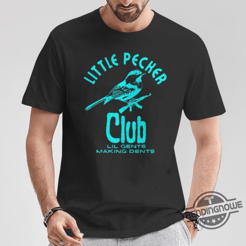 Little Pecker Club Cute Woodpeckers Bird Lover Gym Shirt Little Pecker Club Shirt Sweatshirt Hoodie