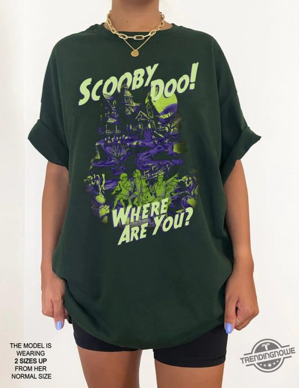 Scooby Doo Where Are You Shirt Scooby Doo Mystery Incorporated Scary House Shirt Scooby Doo Shirt Trick Or Treat Shirt trendingnowe 1