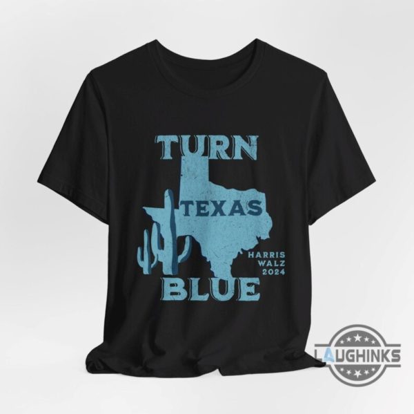 turn texas blue shirt vote harris walz 2024 shirts