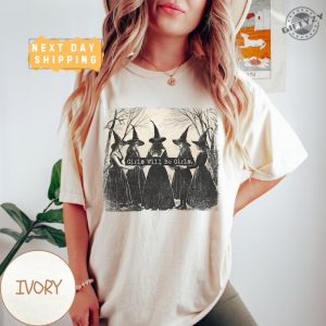 Vintage Girls Will Be Girls Witch Tshirt Funny Witch Vintage Sweatshirt Vintage Halloween Women Hoodie Witchy Vibes Shirt giftyzy 3