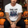 Thug Life Horror Movie Shirt Friends Horror Characters Sweatshirt Horror Movie Killers Tshirt Scary Halloween Hoodie Friend Horror Shirt giftyzy 3