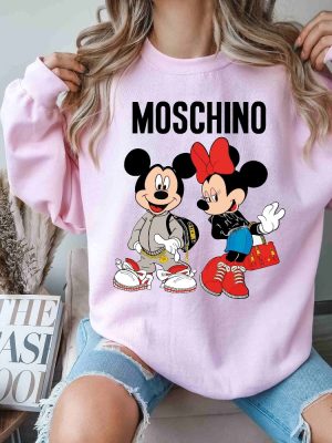 Moschino Fashion Sweatshirt Moschino T Shirt Moschino Mickey Shirt Moschino Minnie Shirt Disney World Shirt revetee 3