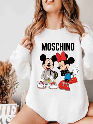 Moschino Fashion Sweatshirt Moschino T Shirt Moschino Mickey Shirt Moschino Minnie Shirt Disney World Shirt revetee 4