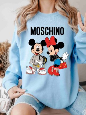 Moschino Fashion Sweatshirt Moschino T Shirt Moschino Mickey Shirt Moschino Minnie Shirt Disney World Shirt revetee 5