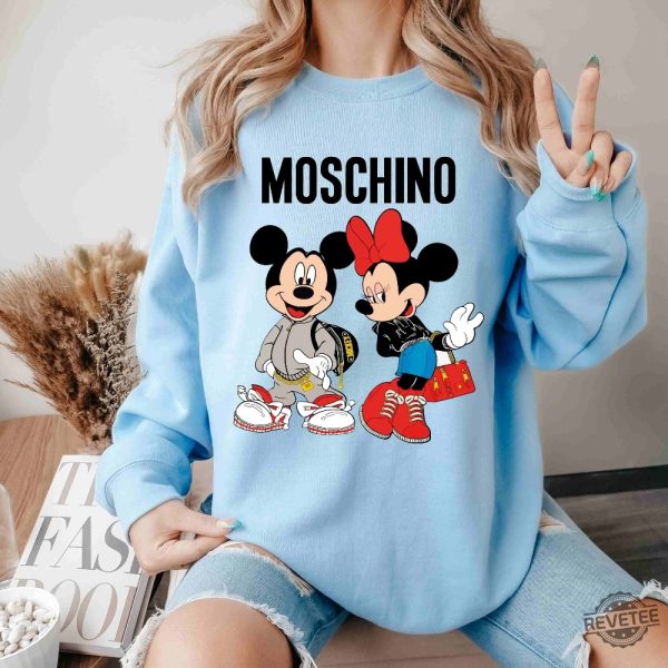 Moschino Fashion Sweatshirt Moschino T Shirt Moschino Mickey Shirt Moschino Minnie Shirt Disney World Shirt revetee 5