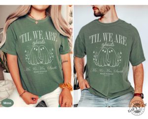 Couple Halloween Shirt Til We Are Ghosts Couple Sweatshirt Custom Mr And Mrs Tshirt Spooky Couple Halloween Hoodie Costume Matching Shirt giftyzy 3