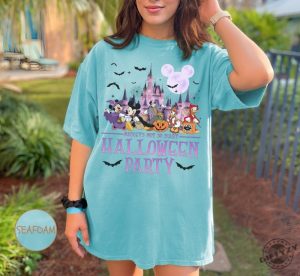 Disney Halloween 2024 Tshirt 2024 Mickey Not So Scary Halloween Party Sweatshirt Disney Halloween Party Hoodie Halloween Family Matching Shirt giftyzy 2