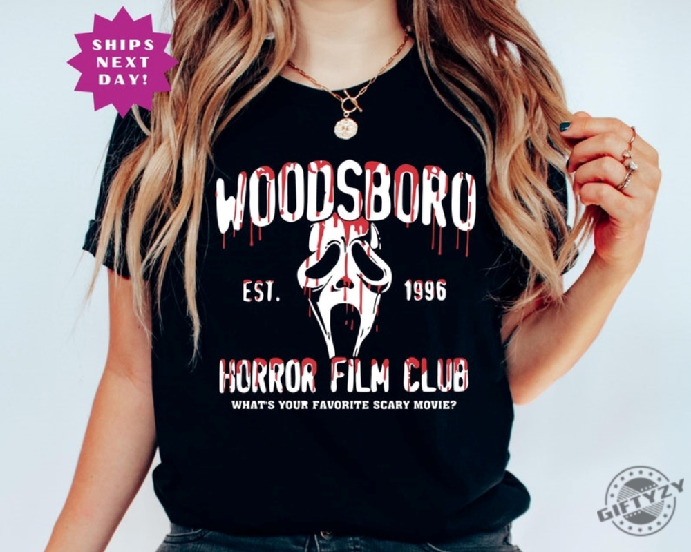 Scream Vintage Halloween Shirt Halloween Sweatshirt Ghostface Hoodie Horror Movie Tshirt Woodsboro Horror Club Shirt