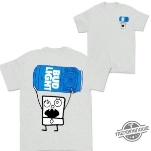 Doodlebob Bud Light Shirt 2 Sided Funny Drinking Tshirt Summer Tshirt Doodlebob Shirt Unisex Tshirt For Men For Women trendingnowe 5