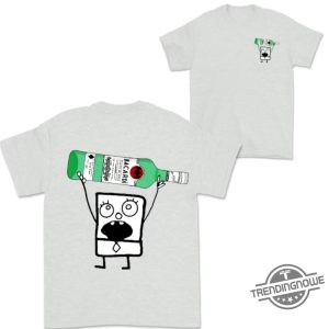 Doodlebob Bacardi Carta Blanca Shirt 2 Sided Funny Drinking Tshirt Summer Tshirt Doodlebob Shirt Unisex Tshirt For Men For Women trendingnowe 5