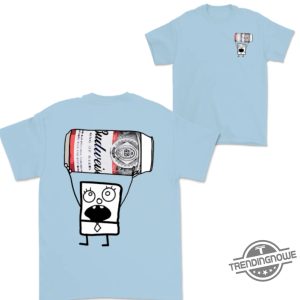 Doodlebob Budweiser Shirt 2 Sided Funny Drinking Tshirt Summer Tshirt Doodlebob Shirt Unisex Tshirt For Men For Women trendingnowe 4