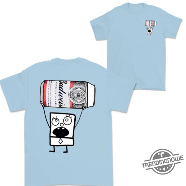 Doodlebob Budweiser Shirt 2 Sided Funny Drinking Tshirt Summer Tshirt Doodlebob Shirt Unisex Tshirt For Men For Women trendingnowe 4