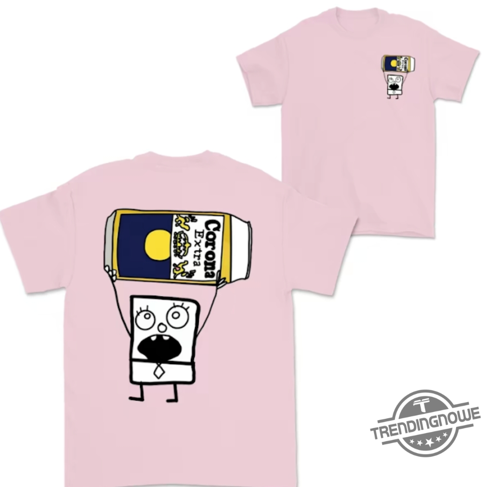 Doodlebob Corona Extra Shirt 2 Sided Funny Drinking Tshirt Summer Tshirt Doodlebob Shirt Unisex Tshirt For Men For Women