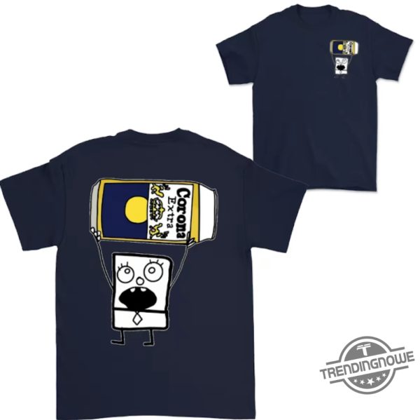 Doodlebob Corona Extra Shirt 2 Sided Funny Drinking Tshirt Summer Tshirt Doodlebob Shirt Unisex Tshirt For Men For Women trendingnowe 2